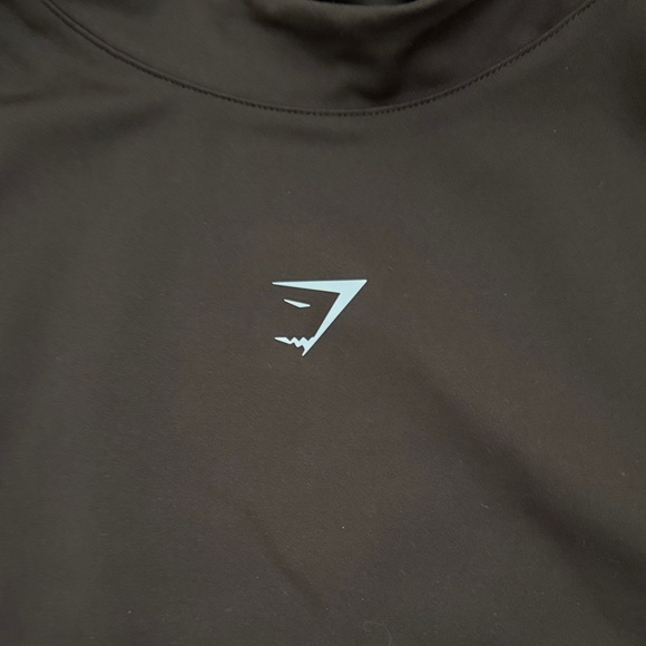 Gymshark Dark Brown Crop Top with wrap waist - Medium - Picture 2 of 5